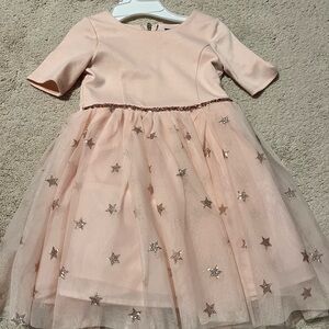 Zunie Pink Starry Kids Formal Dress